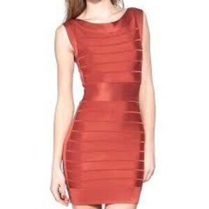 Orange French Connection Bandage Dress